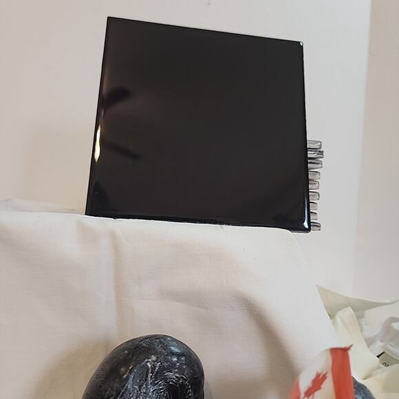 American Olean 6x6 Glossy Black Tiles Lot of 10 Never Used Bathroom Kitchen Mcm - Picture 3 of 6